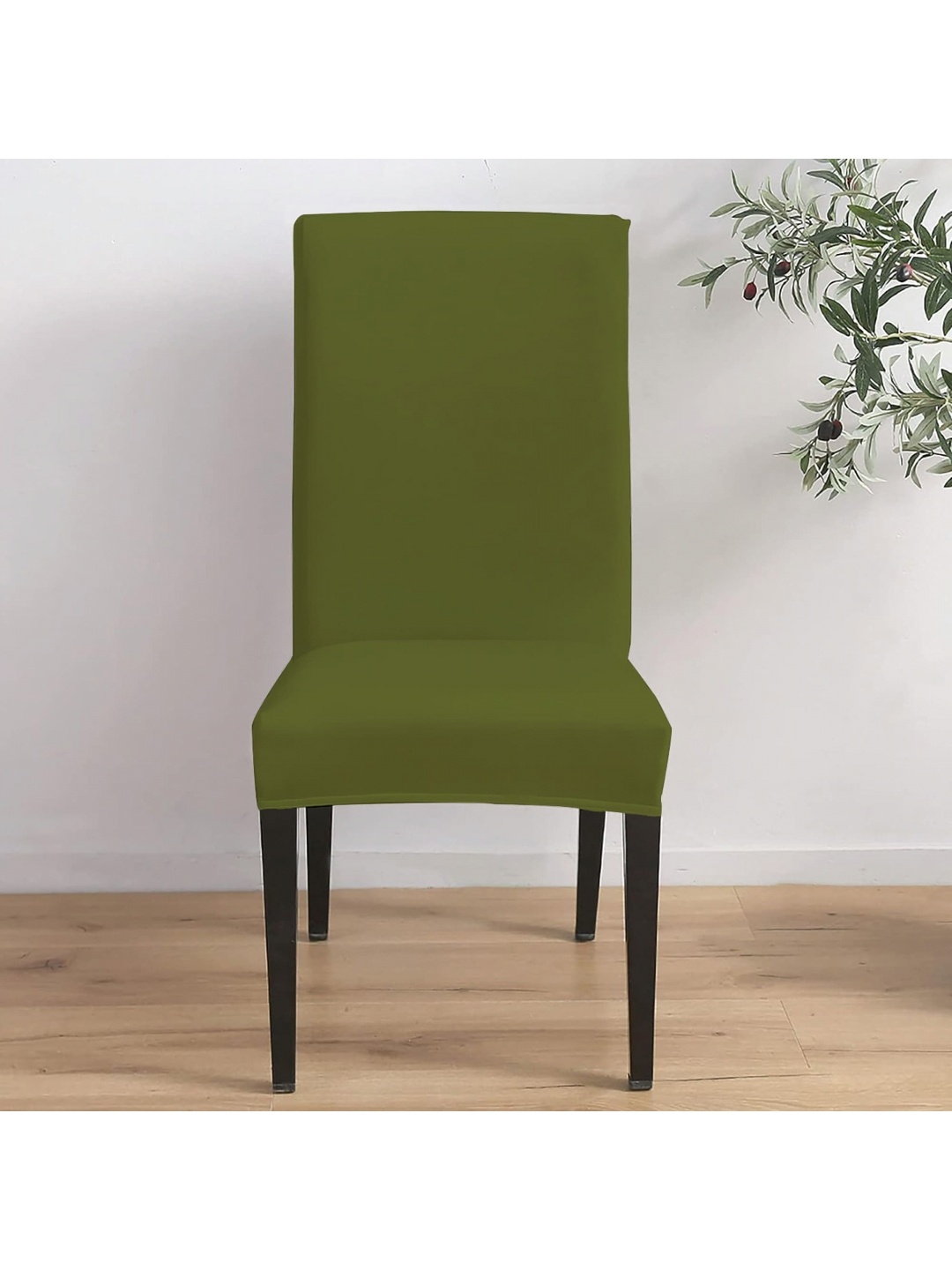 

Eleganta Pack of 6 Olive Green Stretchable Chair Covers
