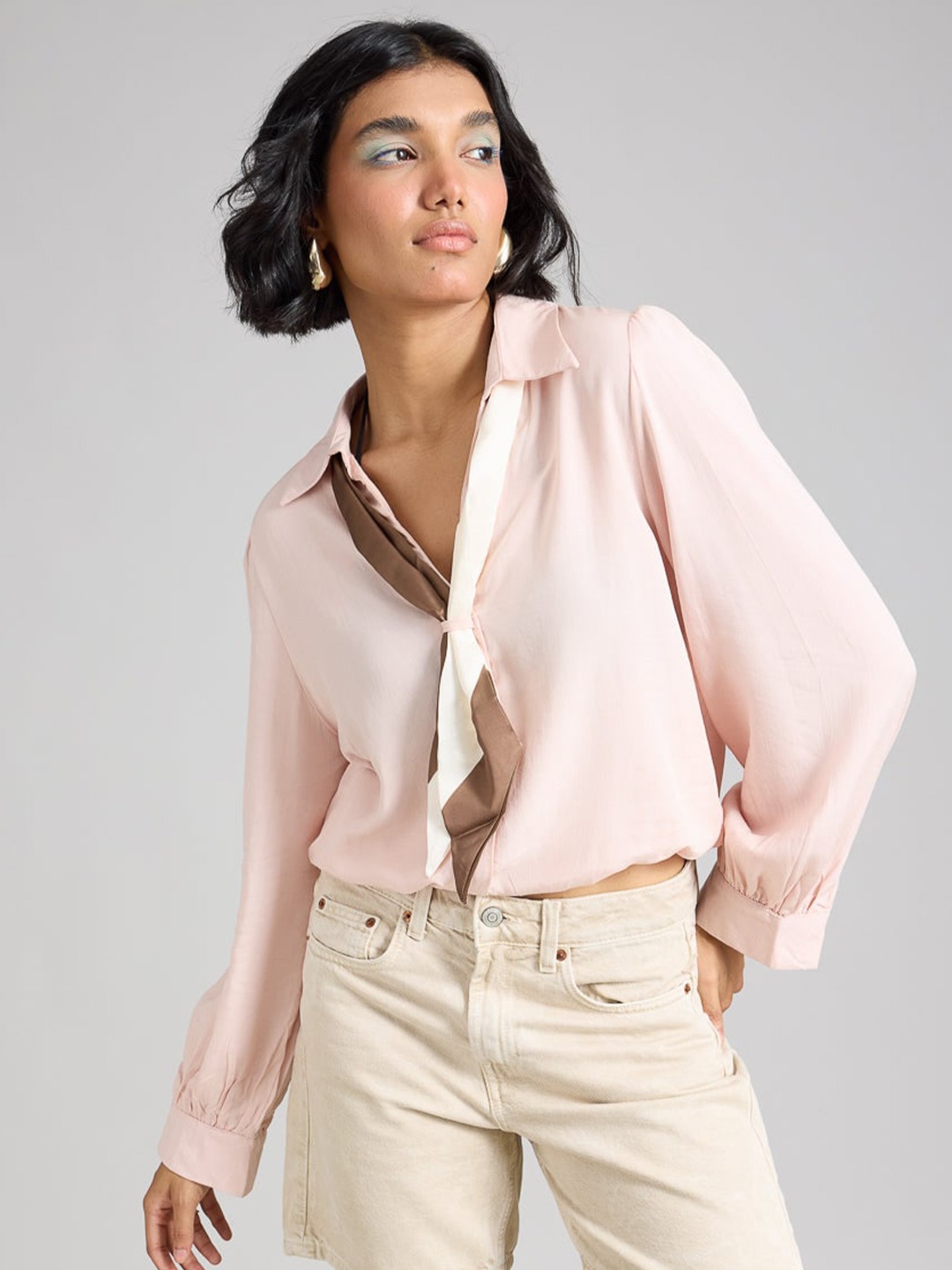 

FREAKINS Women Opaque Casual Shirt, Pink