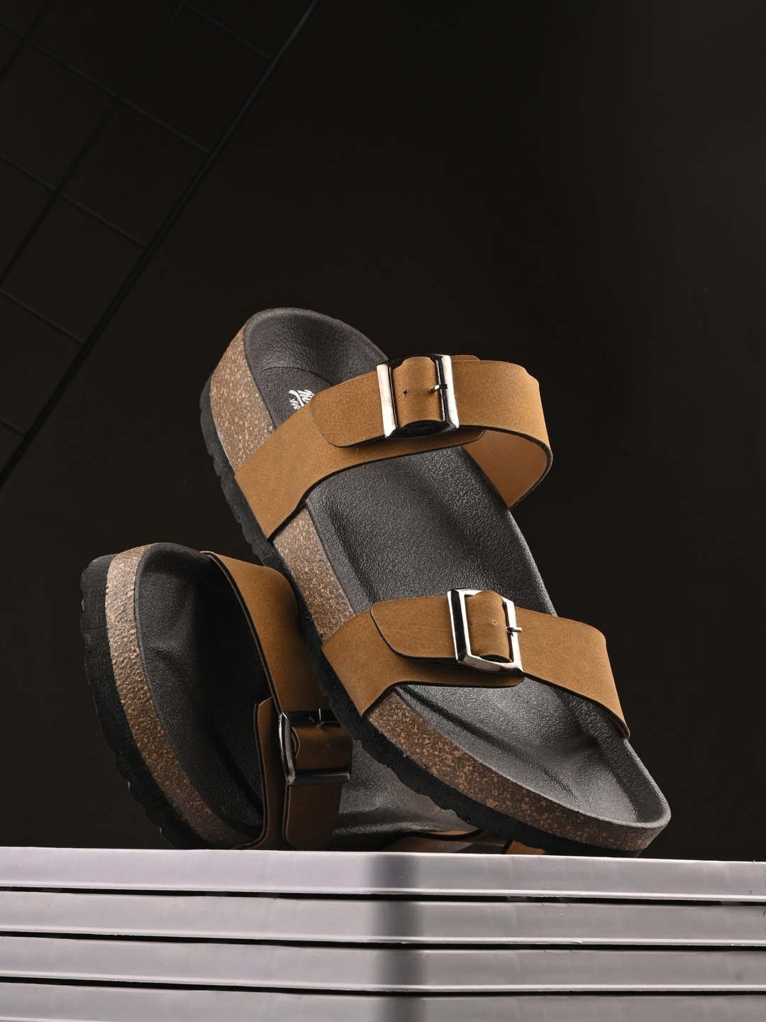 

The Roadster Lifestyle Co Men Casual Comfort Sandals, Tan
