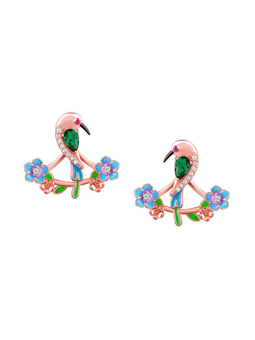 

GIVA Contemporary Studs Earrings, Rose gold