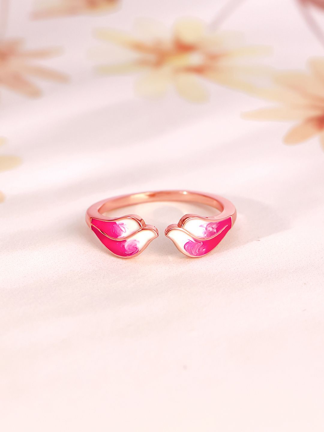 

GIVA 925 Silver Rose Gold Plated Winglet Ring