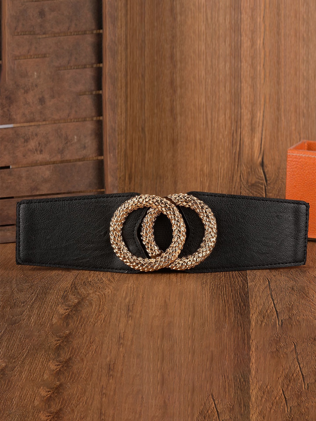 

BuckleUp Women Interlock Solid Canvas Belt, Black