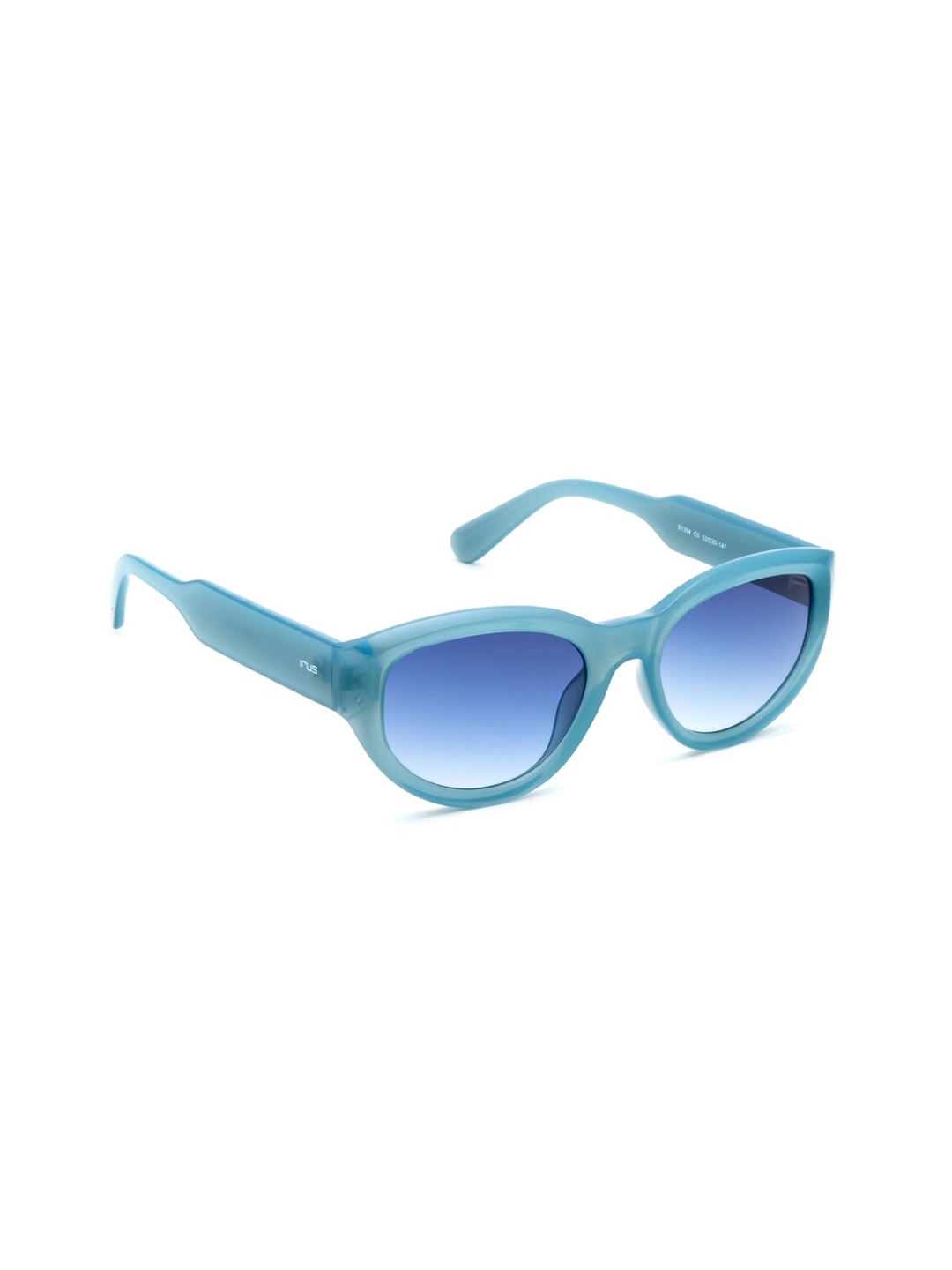 

IRUS by IDEE Women Oval Sunglasses with UV Protected Lens IRS1354C5SG, Blue