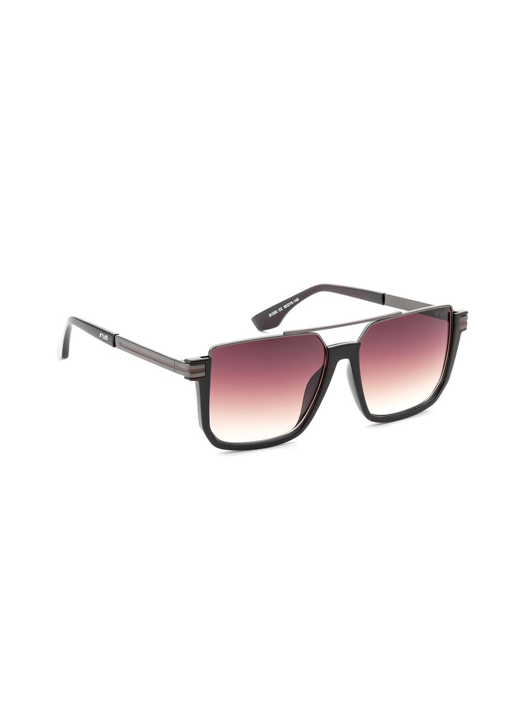 

IRUS by IDEE Men Square Sunglasses with UV Protected Lens IRS1333C2SG, Brown