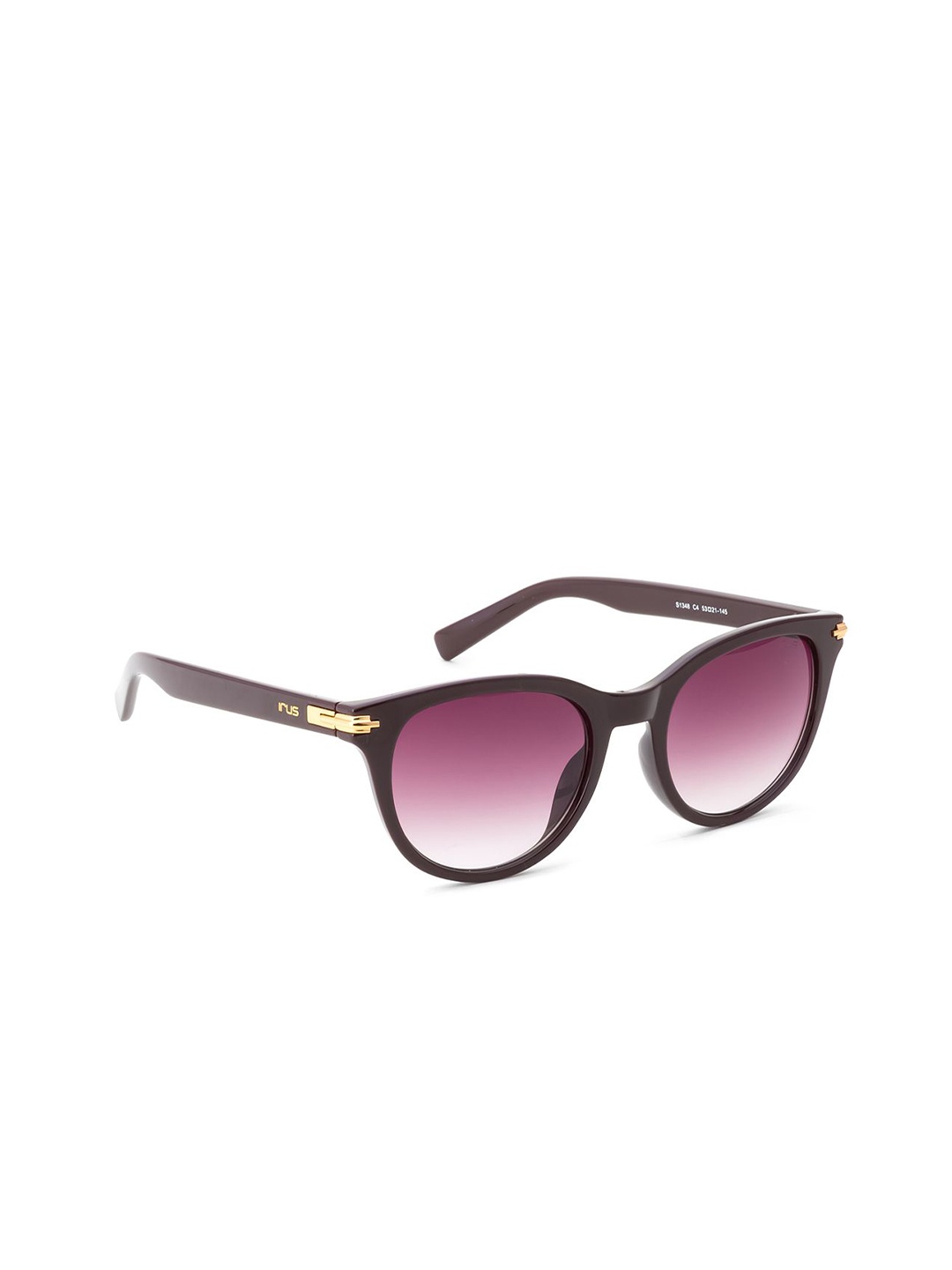 

IRUS by IDEE Women Oval Sunglasses with UV Protected Lens IRS1348C4SG, Purple