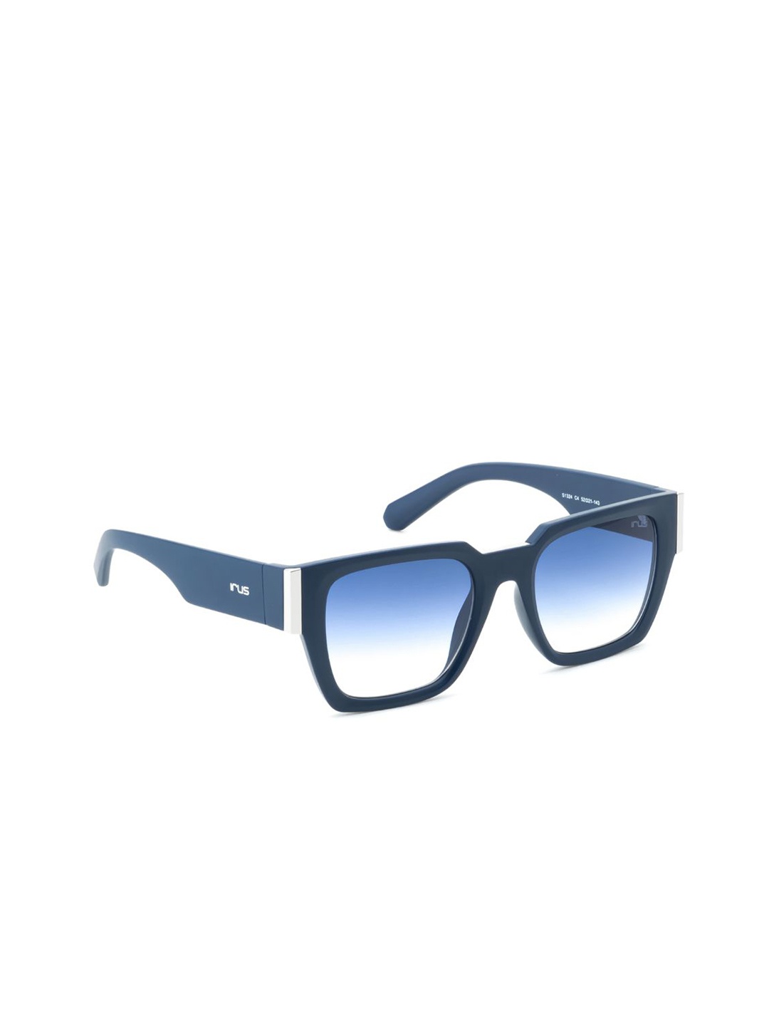 

IRUS by IDEE Men Square Sunglasses with UV Protected Lens IRS1324C4SG, Blue
