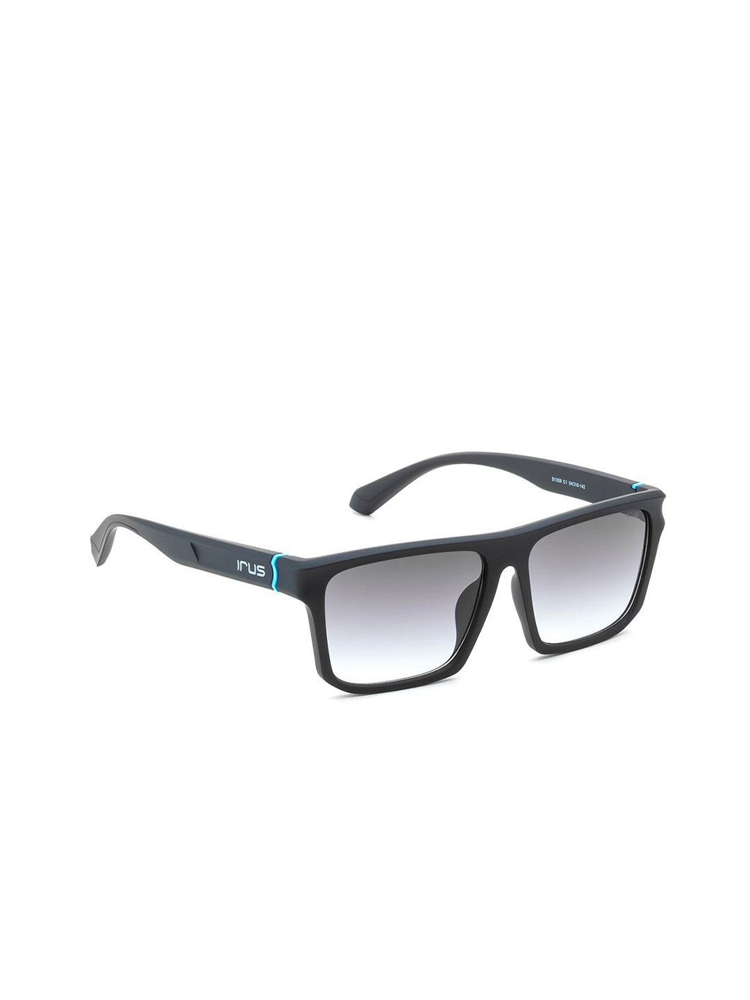 

IRUS by IDEE Men Square Sunglasses with UV Protected Lens IRS1359C1SG, Grey
