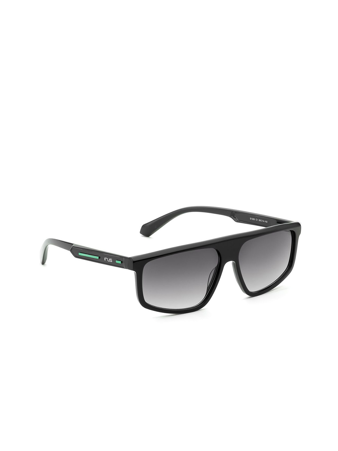 

IRUS by IDEE Men Rectangle Sunglasses with UV Protected Lens IRS1365C1SG-, Grey