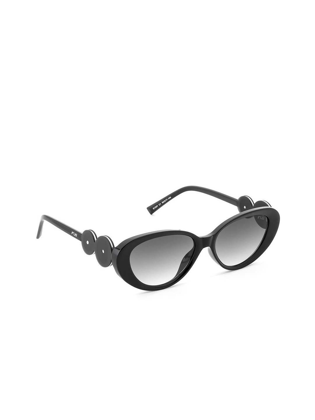 

IRUS by IDEE Women Oval Sunglasses with UV Protected Lens IRS1347C1SG, Grey