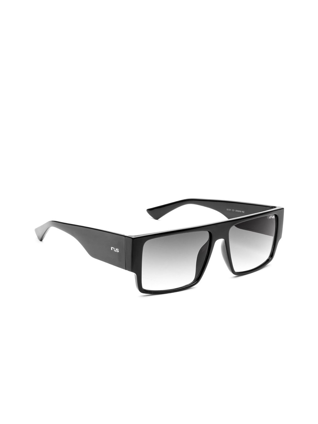 

IRUS by IDEE Men Rectangle Sunglasses with UV Protected Lens IRS1311C1SG, Grey