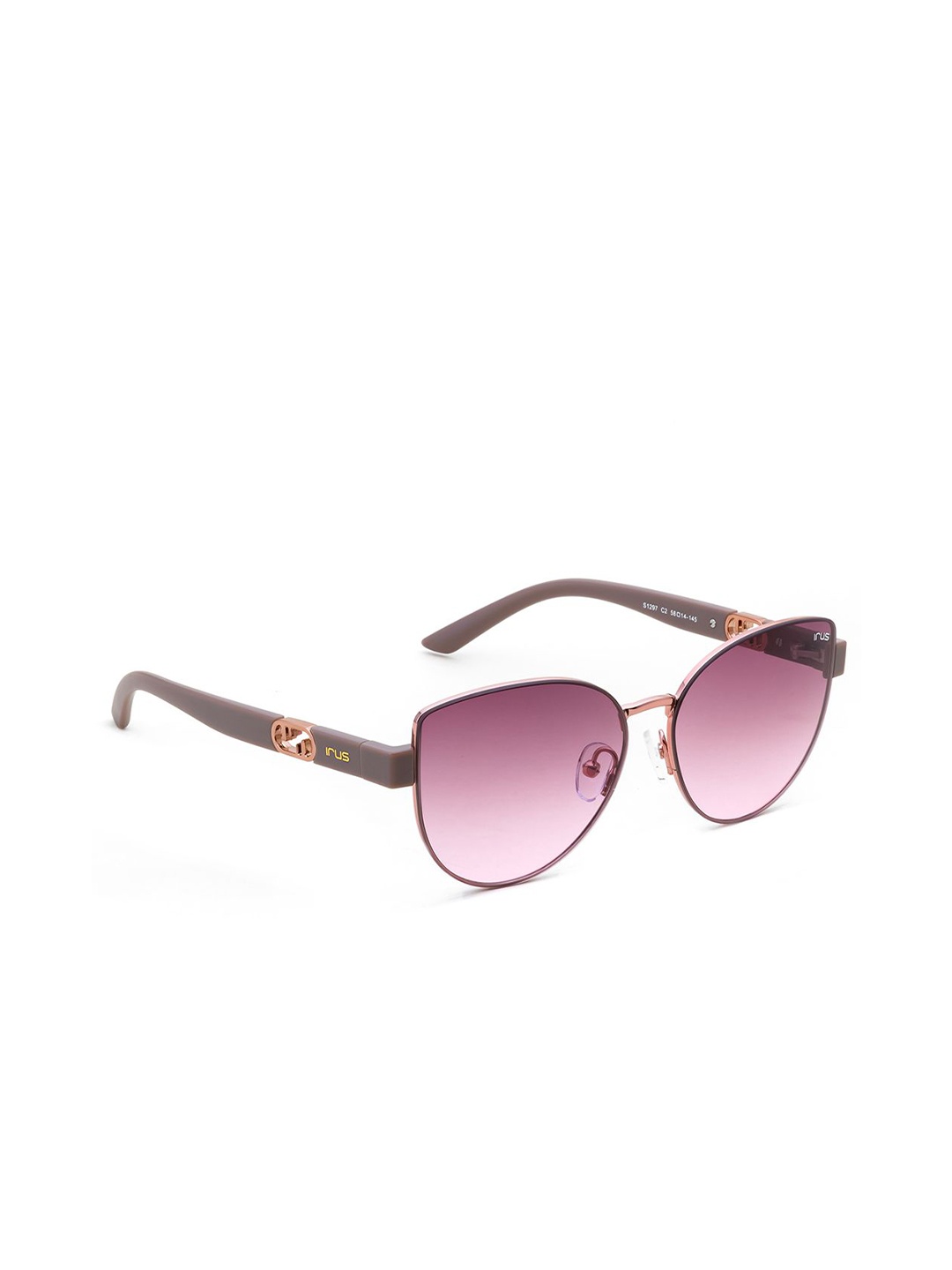 

IRUS by IDEE Women Oval Sunglasses with UV Protected Lens, Purple