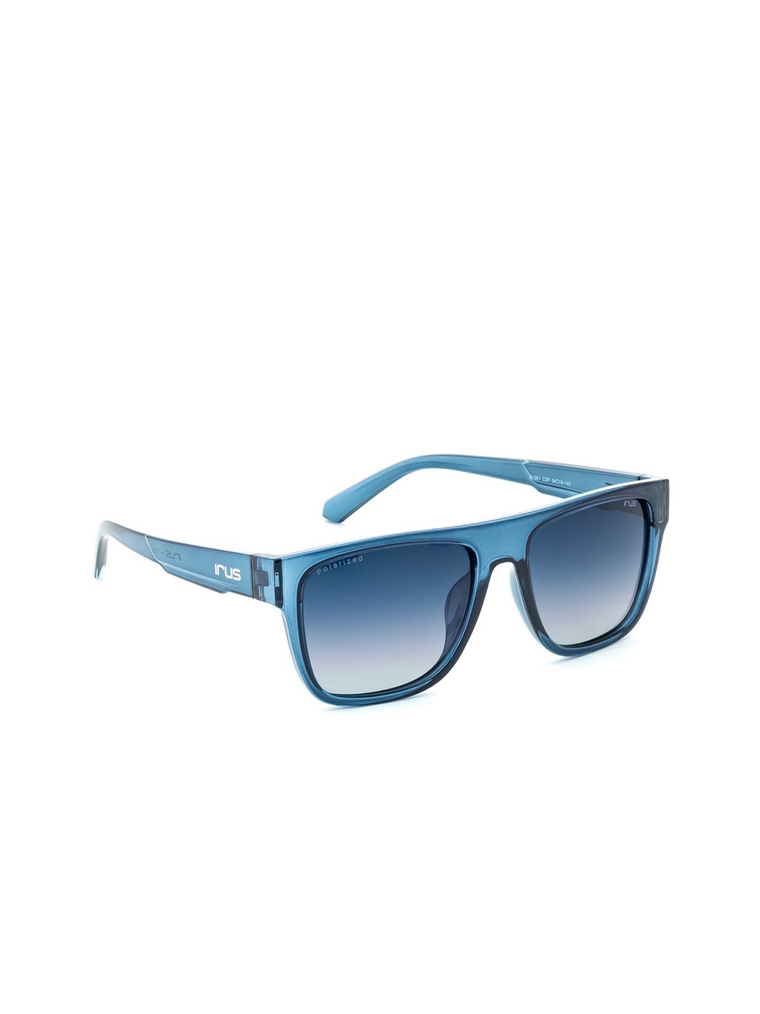 

IRUS by IDEE Men Wayfarer Sunglasses with Polarised and UV Protected Lens IRS1361C3PSG, Grey