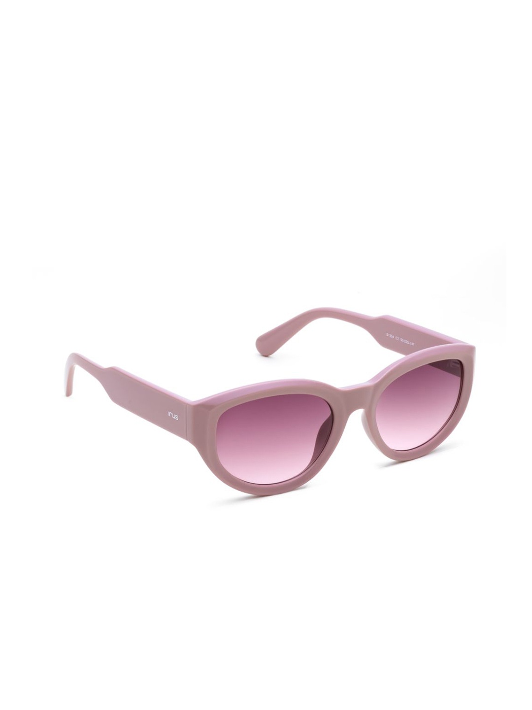 

IRUS by IDEE Women Oval Sunglasses with UV Protected Lens IRS1354C2SG, Pink