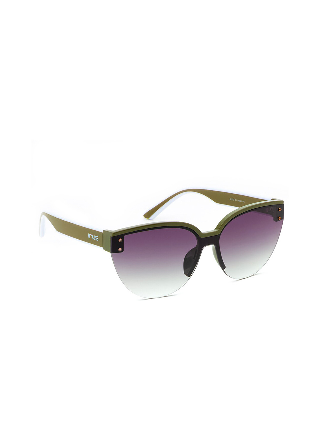 

IRUS by IDEE Women Cateye Sunglasses with UV Protected Lens IRS1372C4SG, Purple