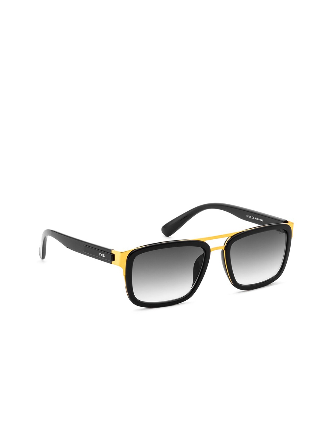 

IRUS by IDEE Men Rectangle Sunglasses with UV Protected Lens IRS1337C2SG, Grey