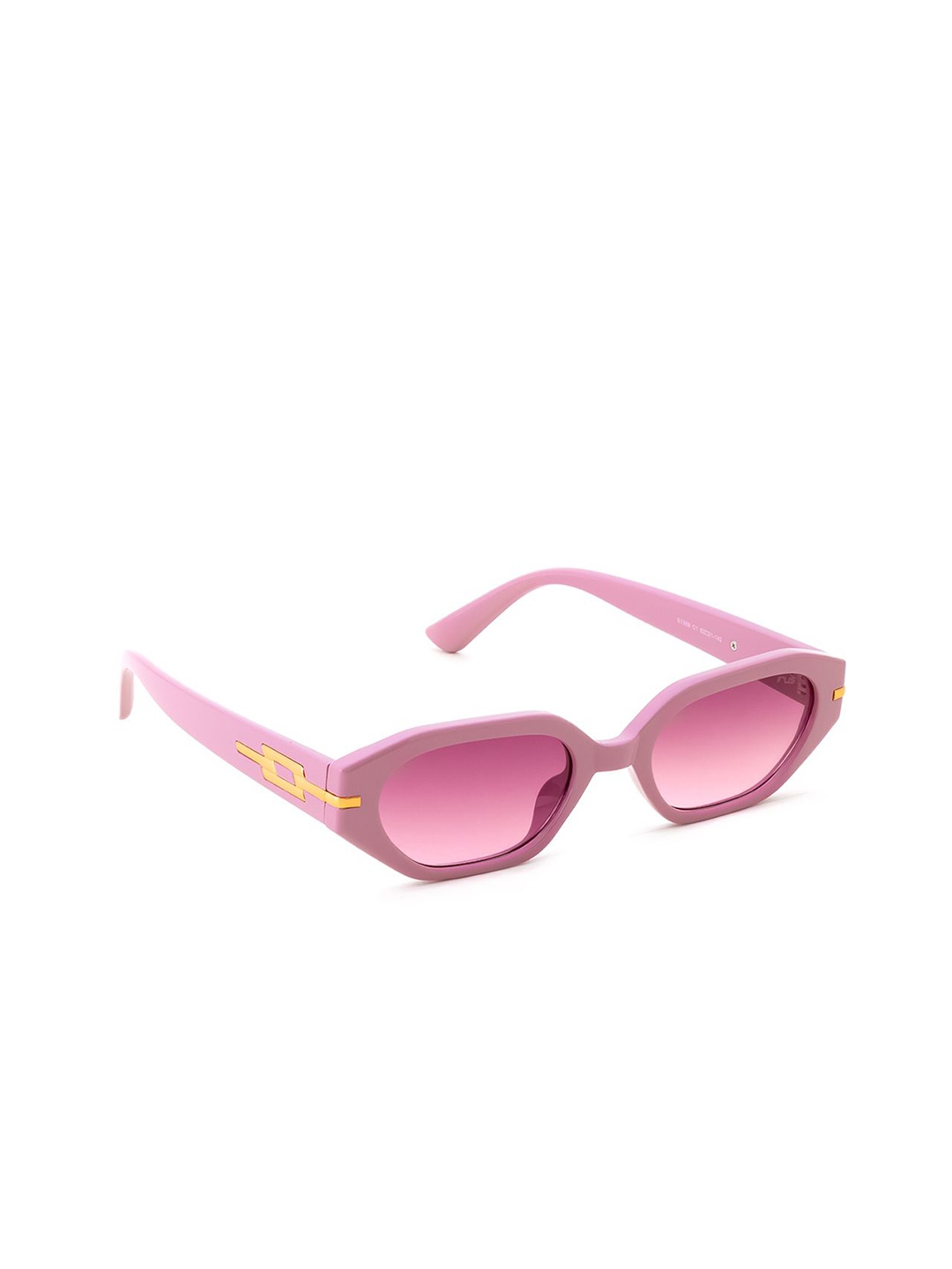 

IRUS by IDEE Women Oval Sunglasses with UV Protected Lens IRS1369C1SG, Pink