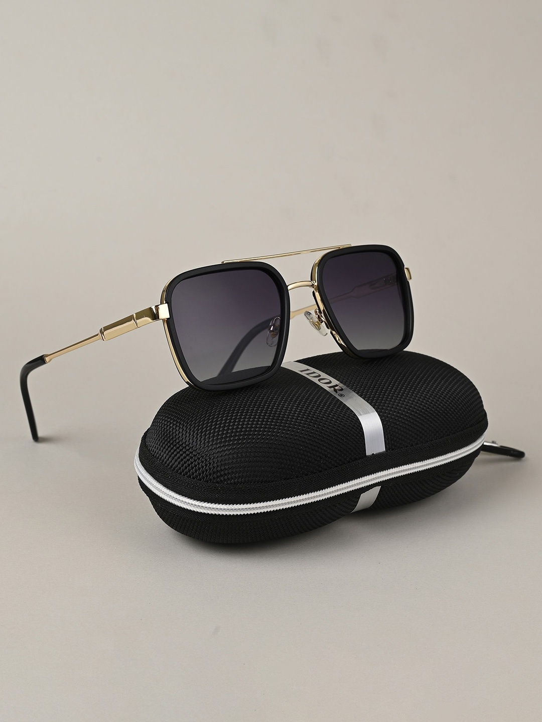 

IDOR Unisex Square Sunglasses with Polarised Lens, Grey
