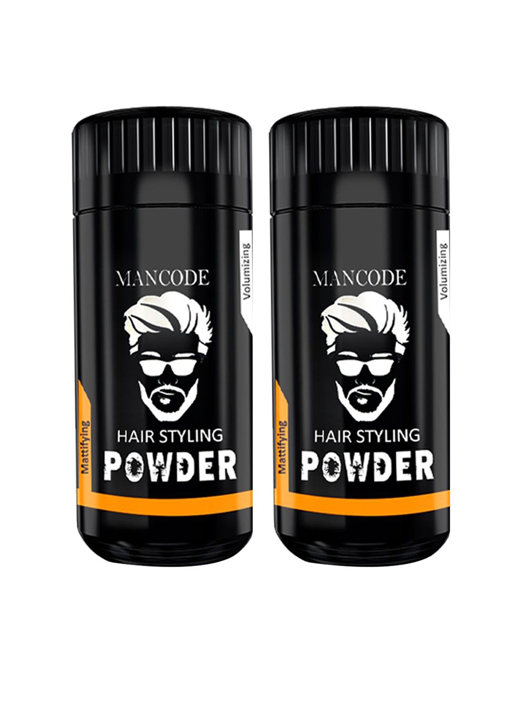 

MANCODE Set Of 2 Hair Styling Powder - 20g Each, Black