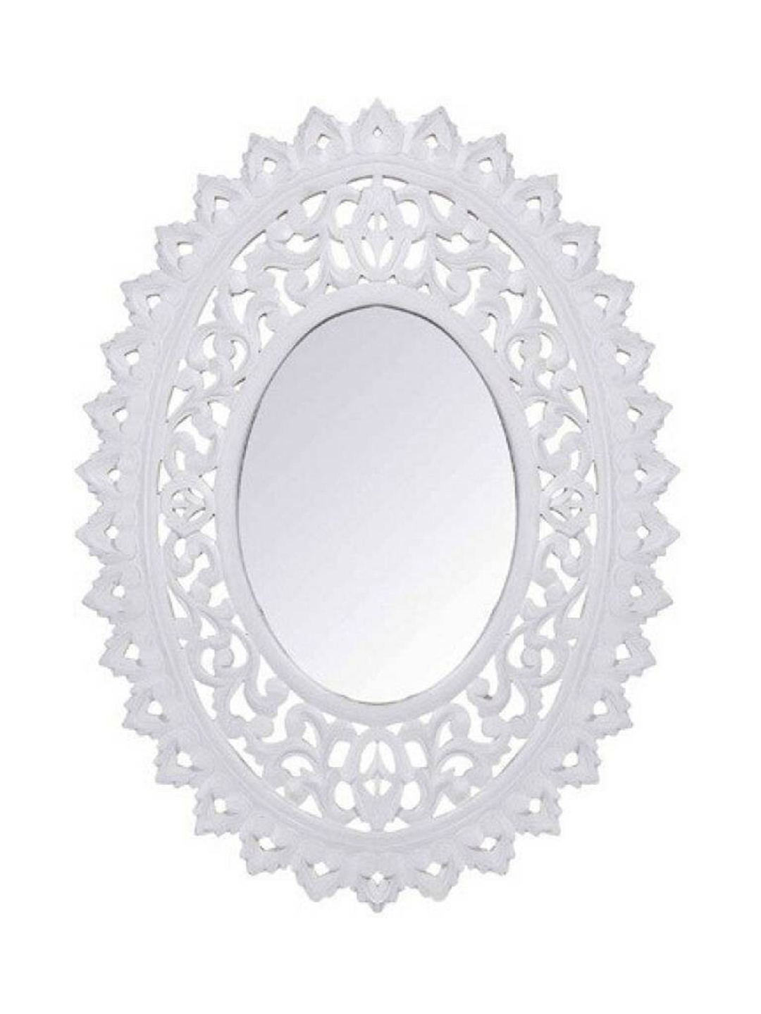 

VAS collection home White Wooden Round Wall Mirrors