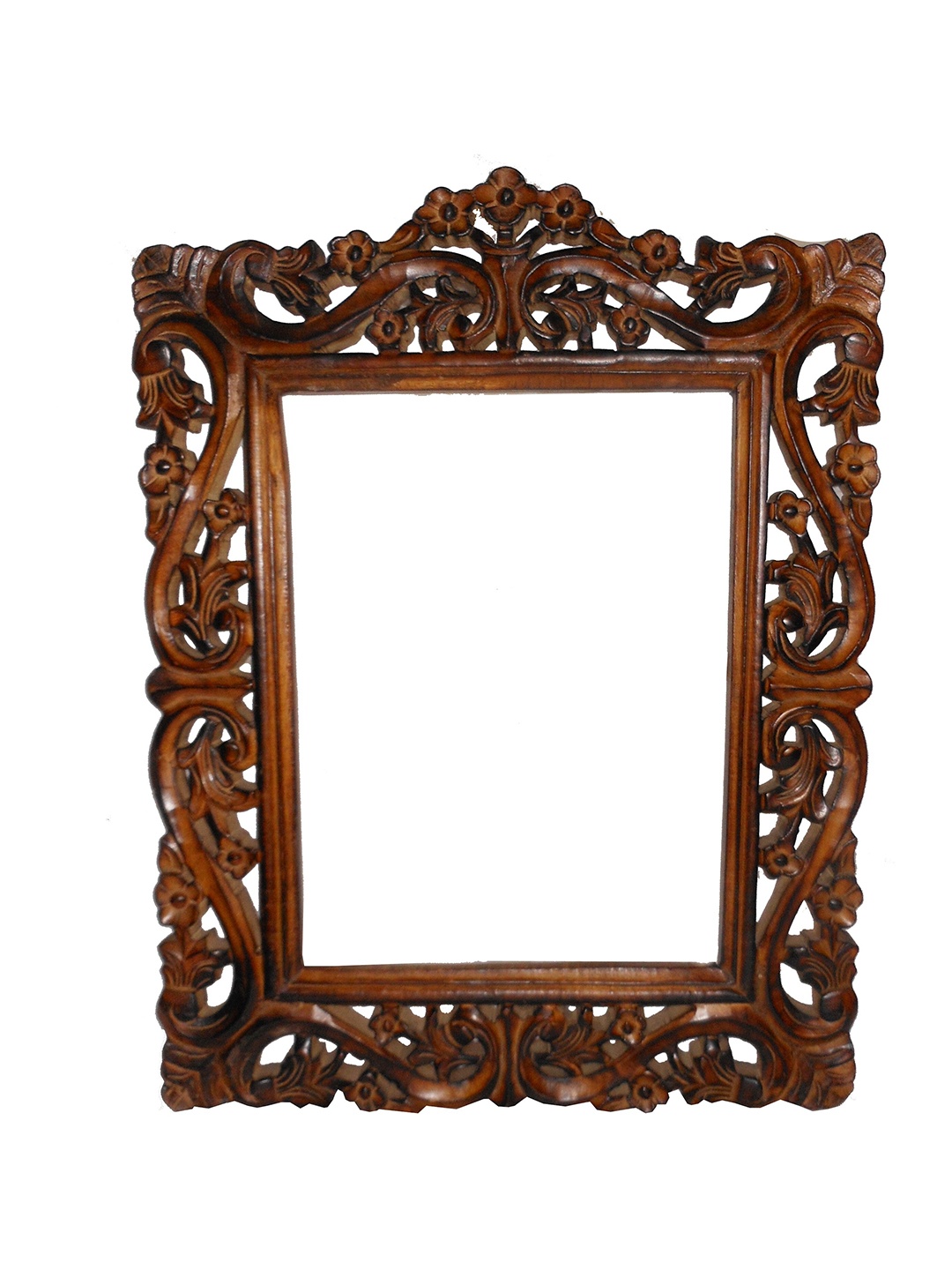 

VAS collection home Wooden Wall Mirror, Brown