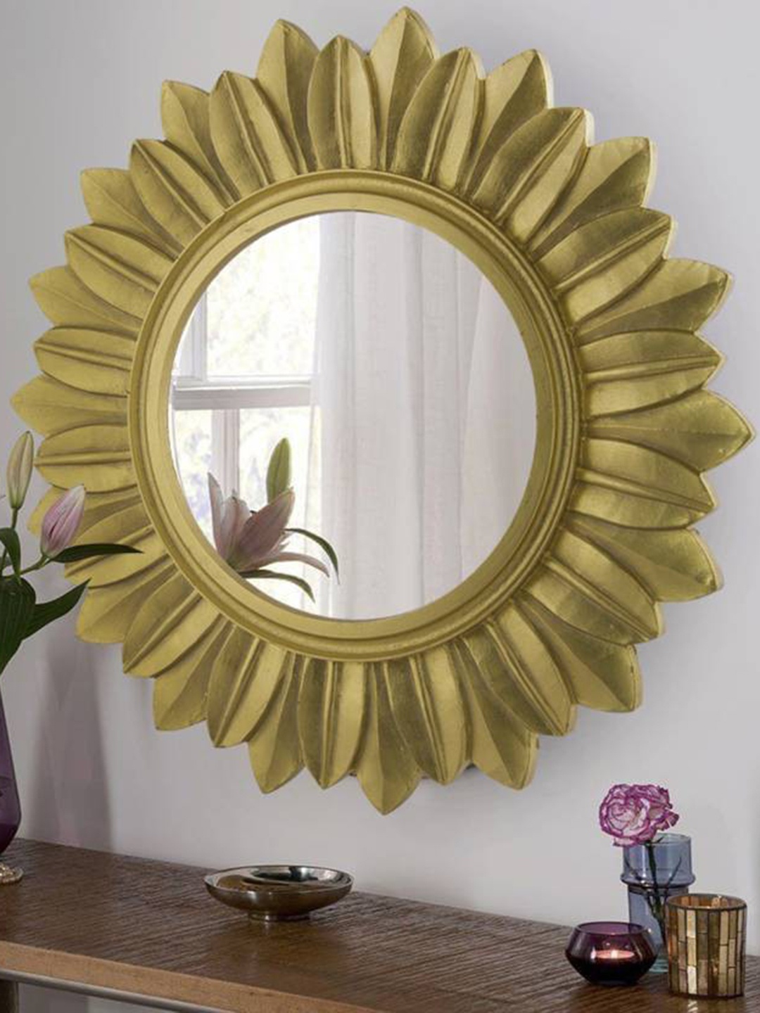 

VAS collection home MDF Round Wall Mirrors, Gold