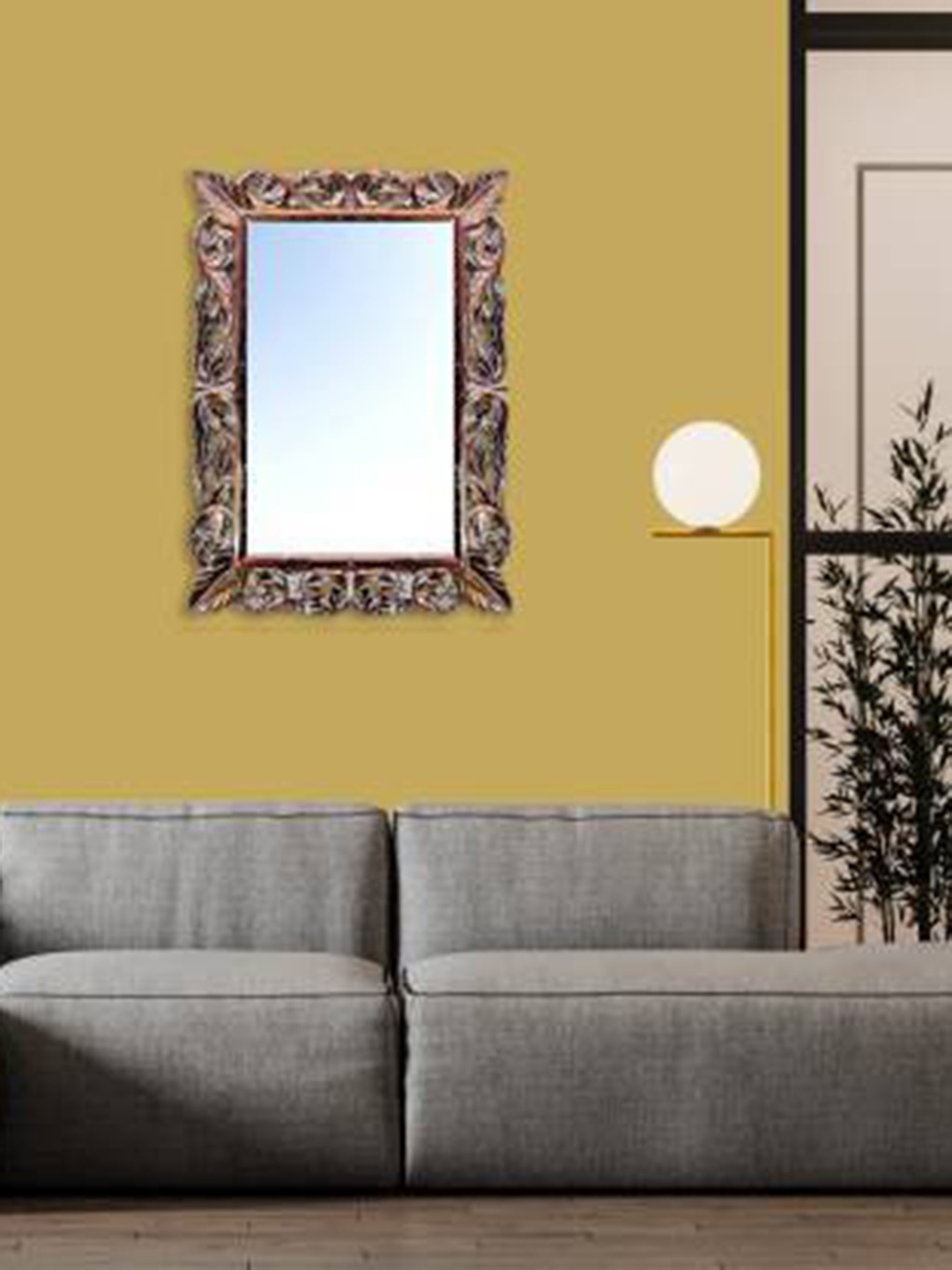 

VAS collection home Wooden Frame Wall Mirror, Brown