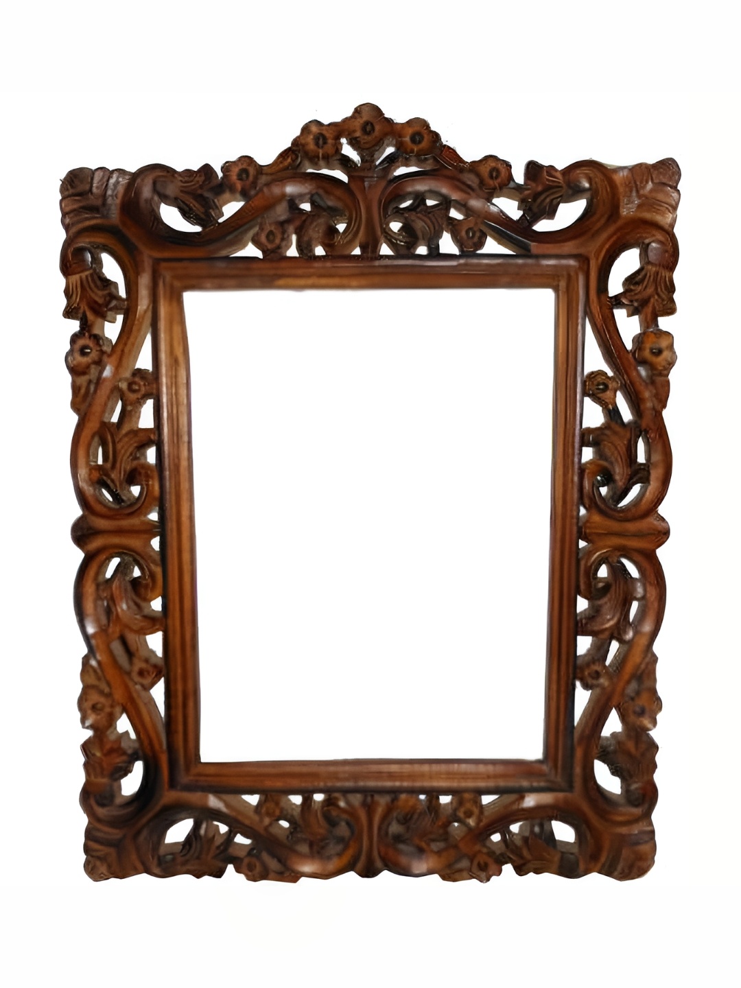 

VAS collection home Textured Wooden Wall Mirrors, Brown