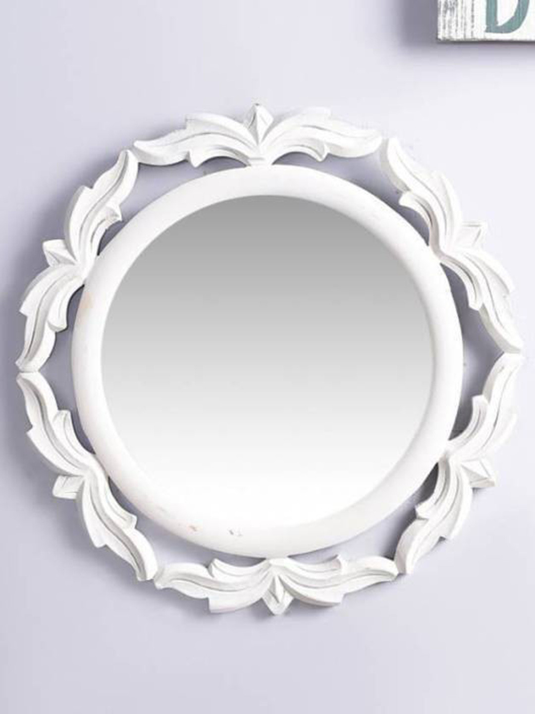 

VAS collection home Wooden Wall Mirror, White