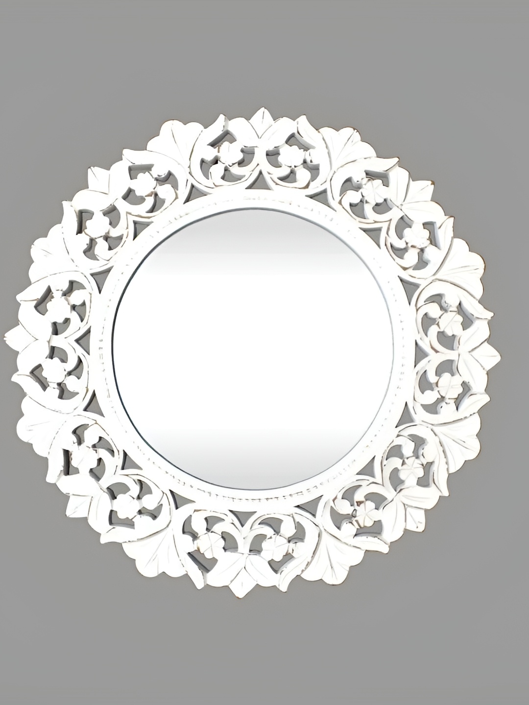 

VAS collection home Textured Wooden Wall Mirrors, White