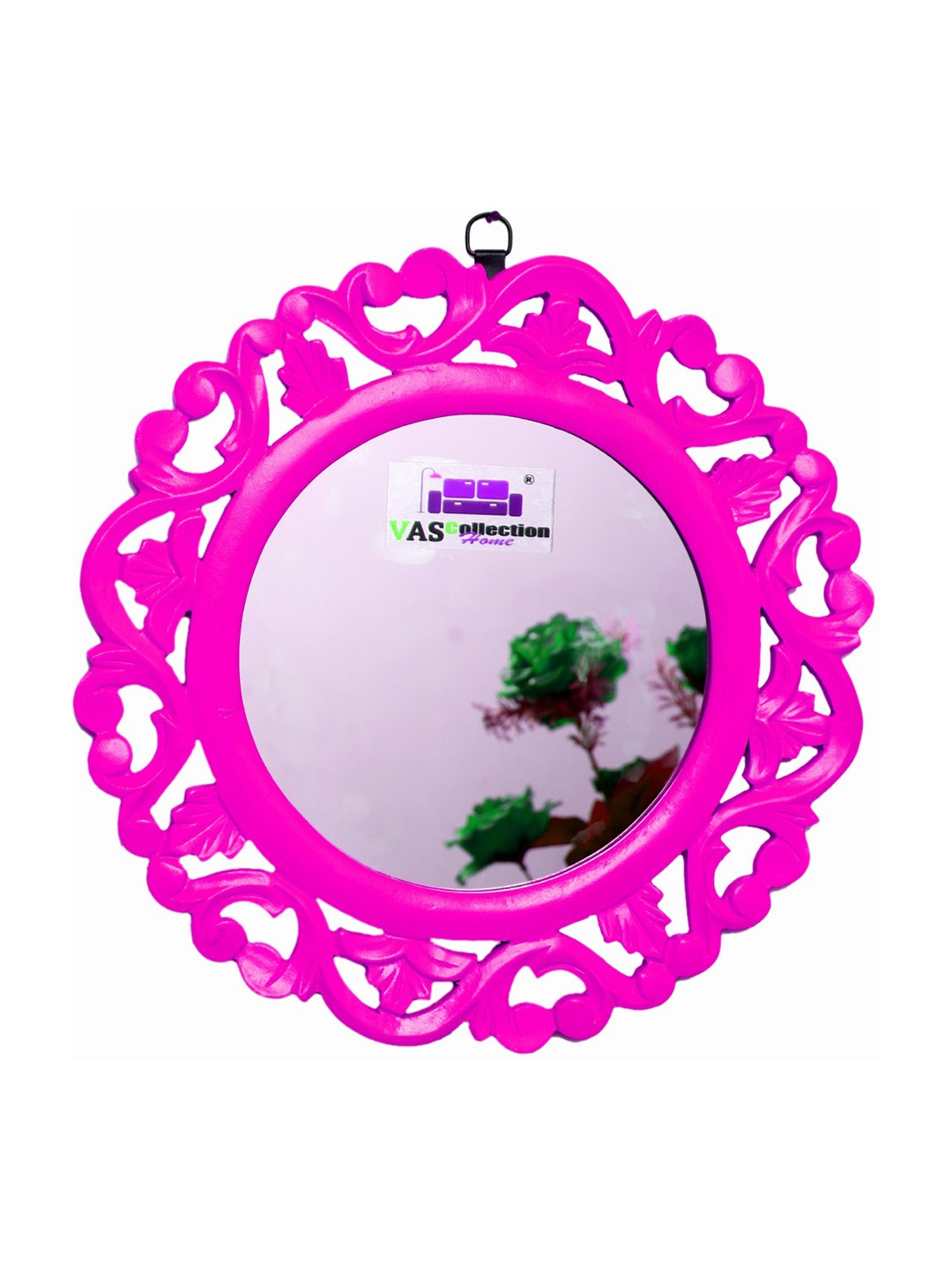 

VAS collection home Floral Patterned Wall Mirror, Pink