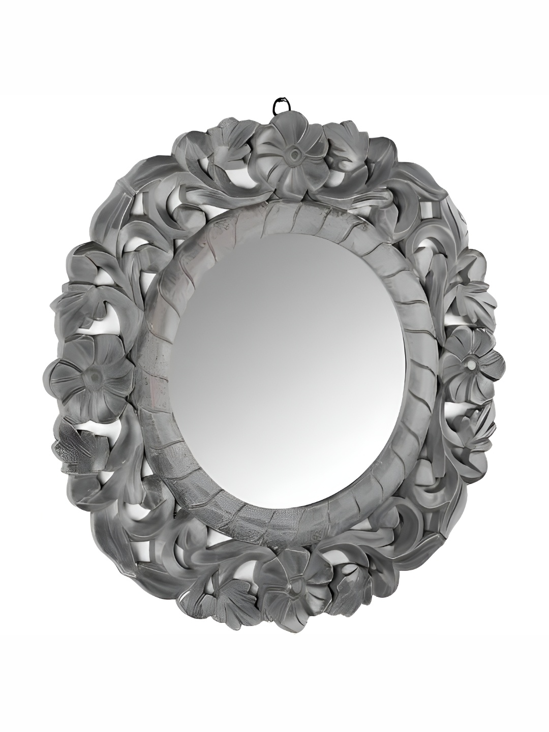

VAS collection home Grey Wall Self Design MDF Mirror Frame