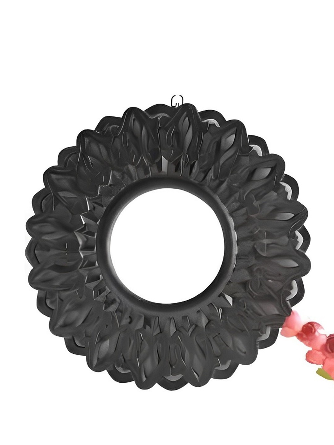 

VAS collection home Textured Wooden Wall Mirrors, Black