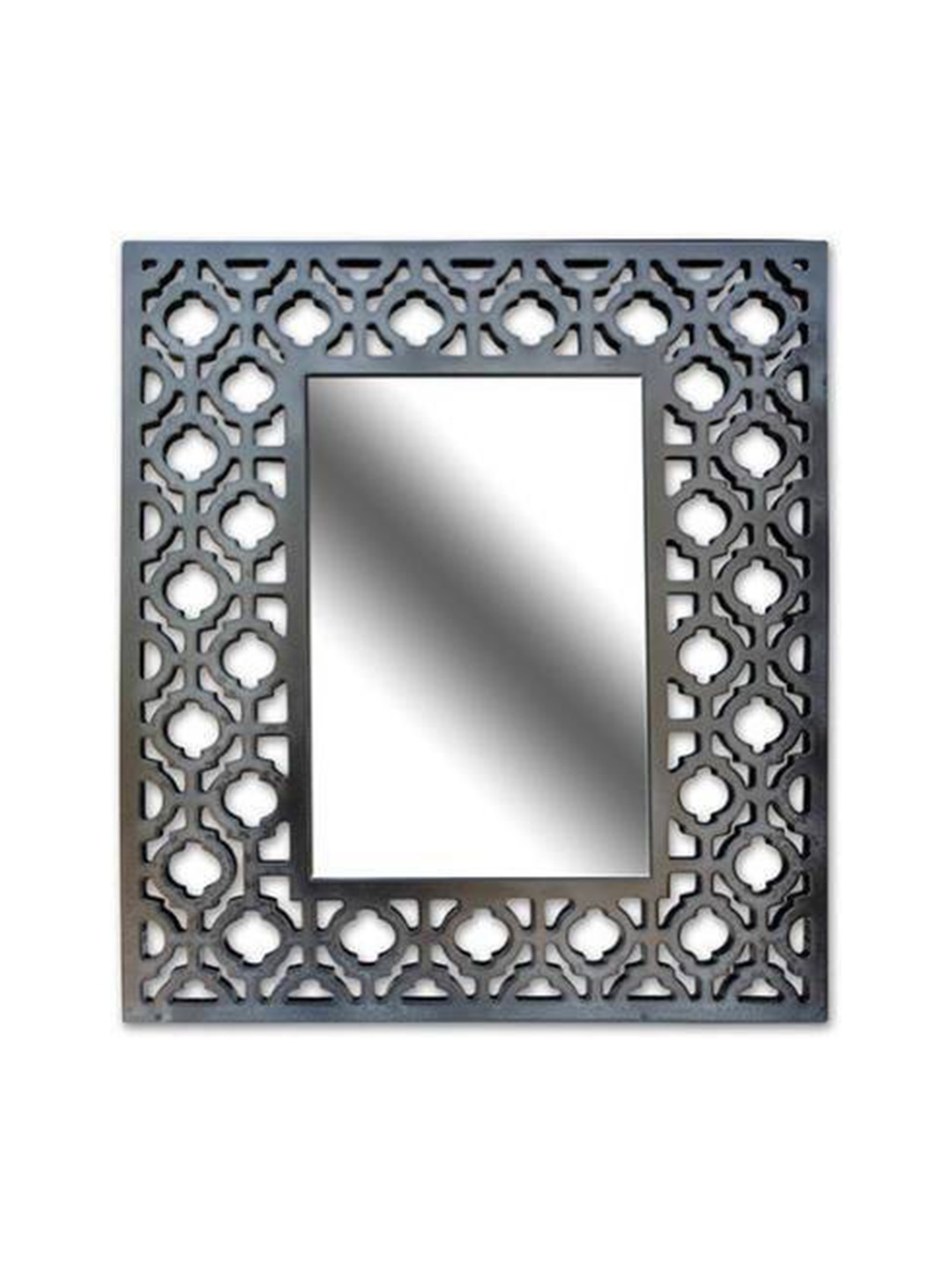 

VAS collection home Ethnic Motifs Textured Black Rectangular Mirror