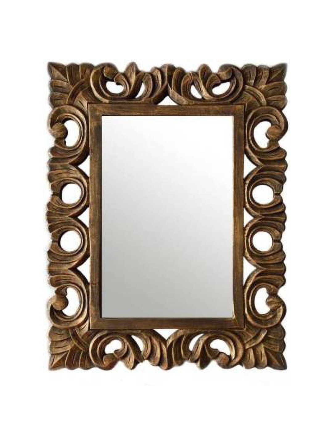 

VAS collection home Brown Rectangle Wall Decor Mirror