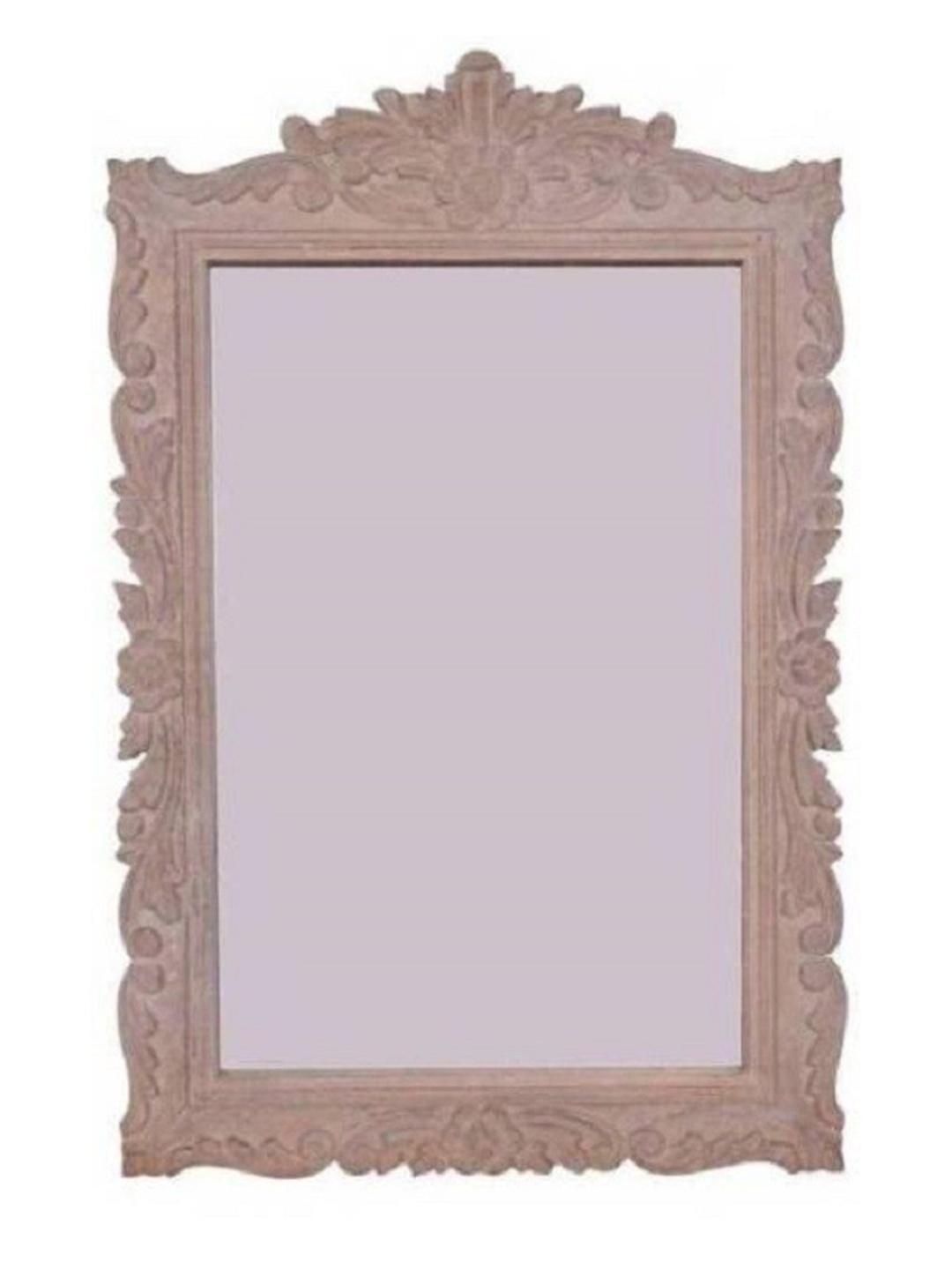 

VAS collection home Brown Wall Self Design MDF Mirror Frame