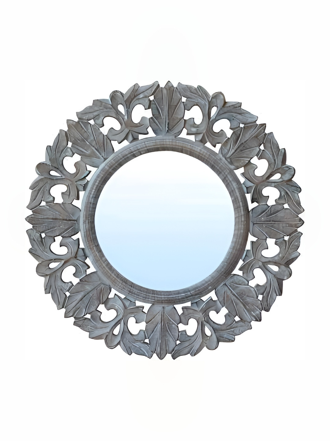 

VAS collection home Textured Grey Round Mirror