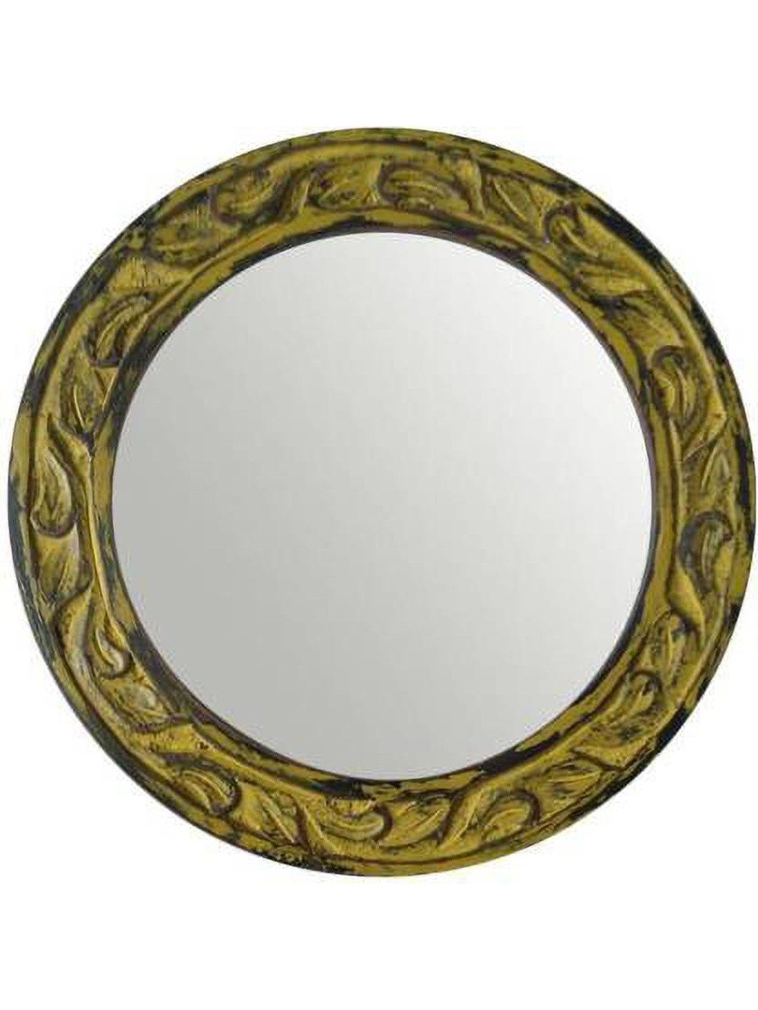 

VAS collection home Yellow Textured Oval Mirror