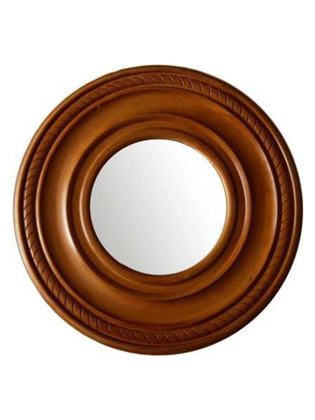 

VAS collection home Brown Wooden Round Wall Mirror