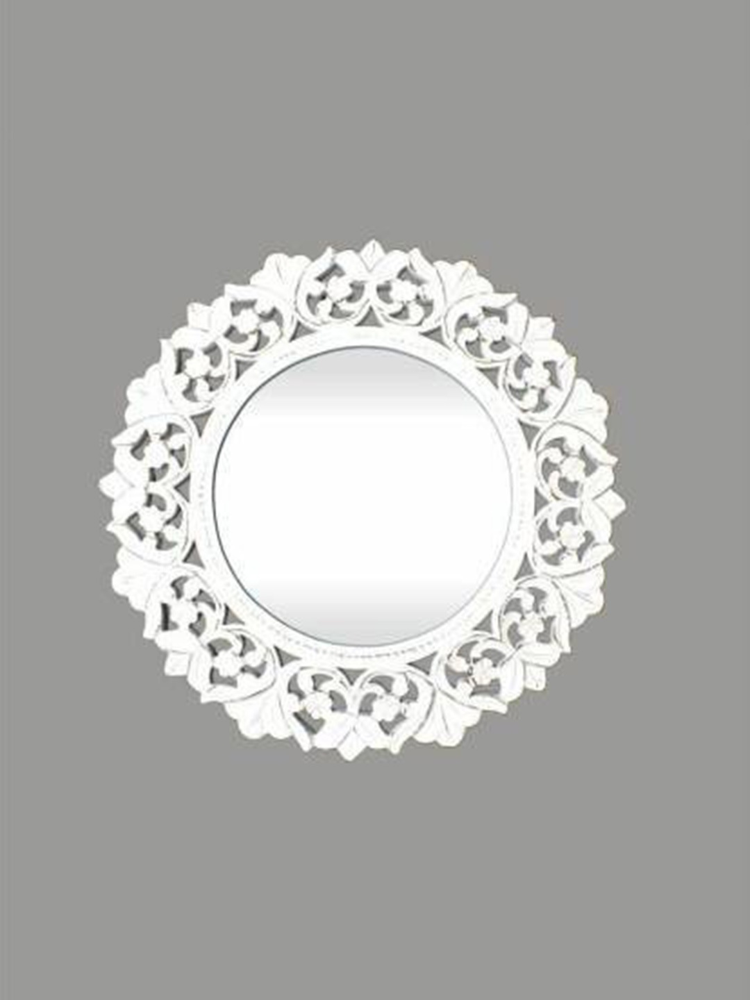 

VAS collection home White Textured Round Mirror