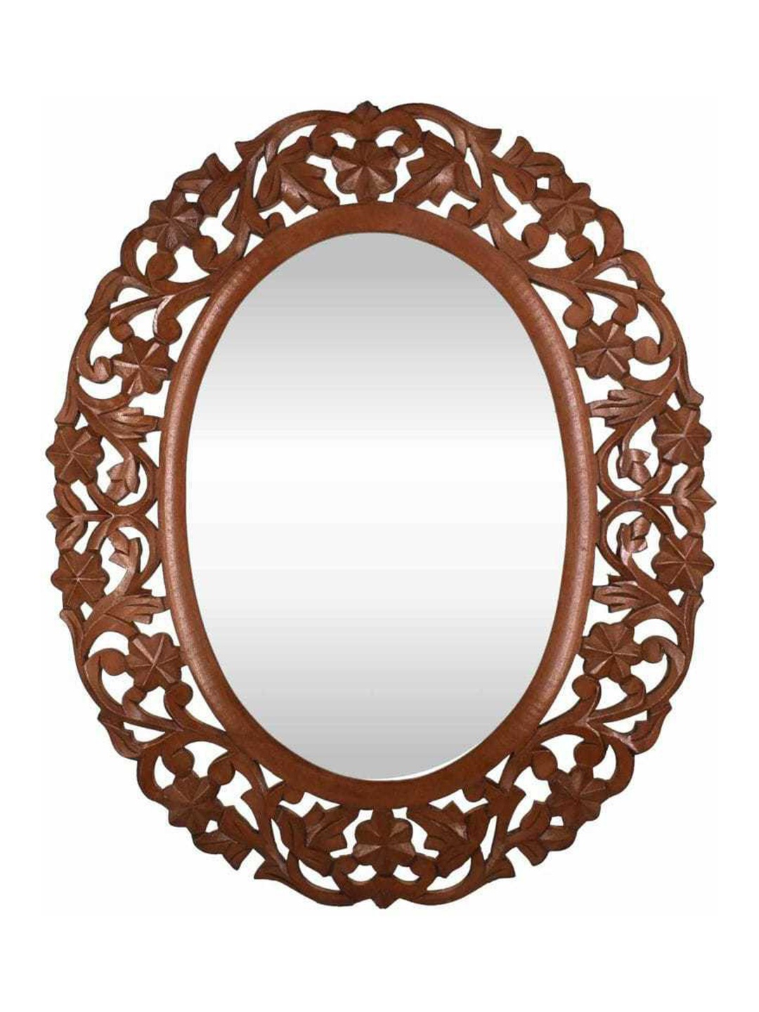 

VAS collection home Brown Textured Oval Wall Mirror
