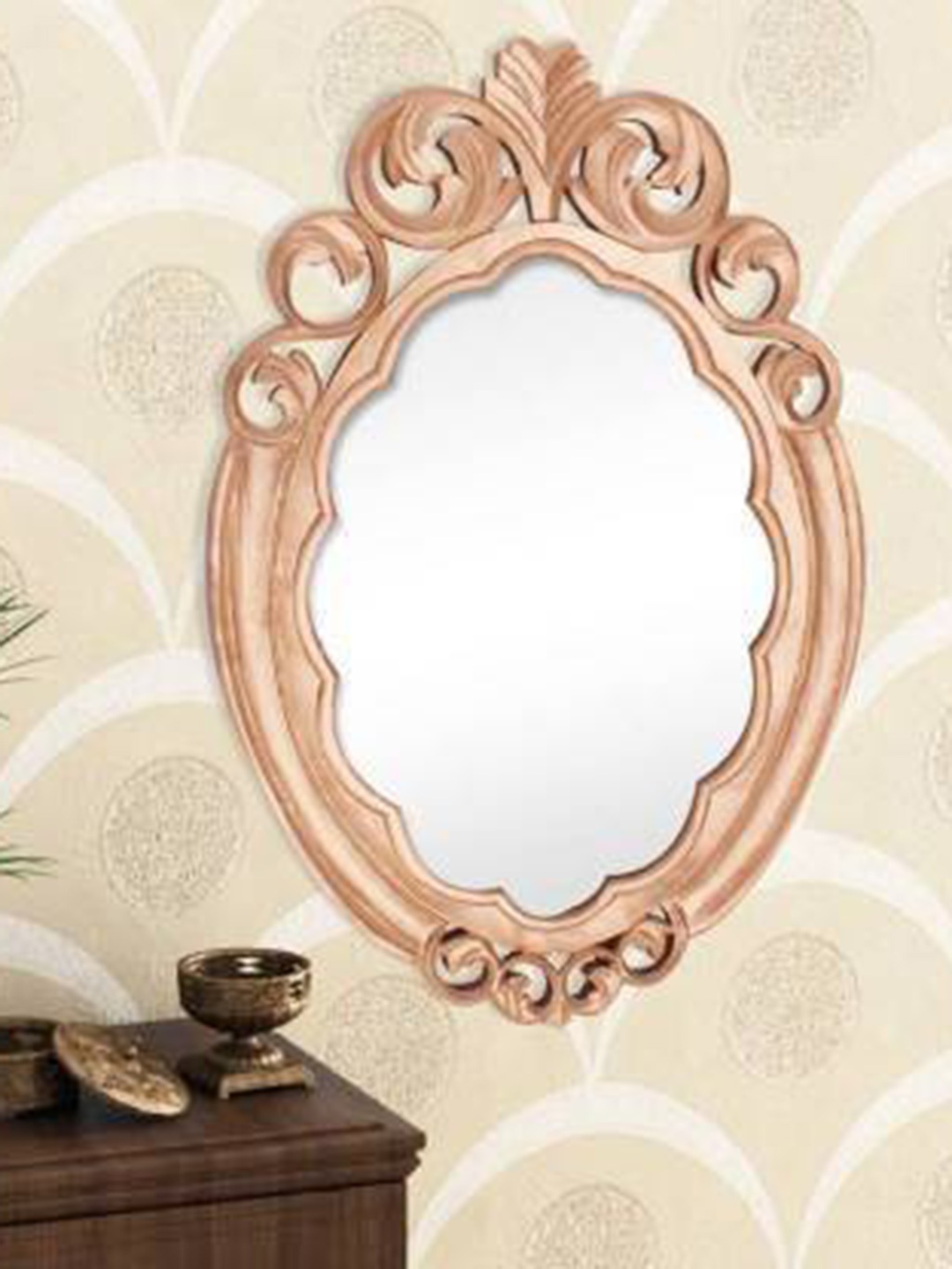 

VAS collection home Brown Wooden Mirror Frame