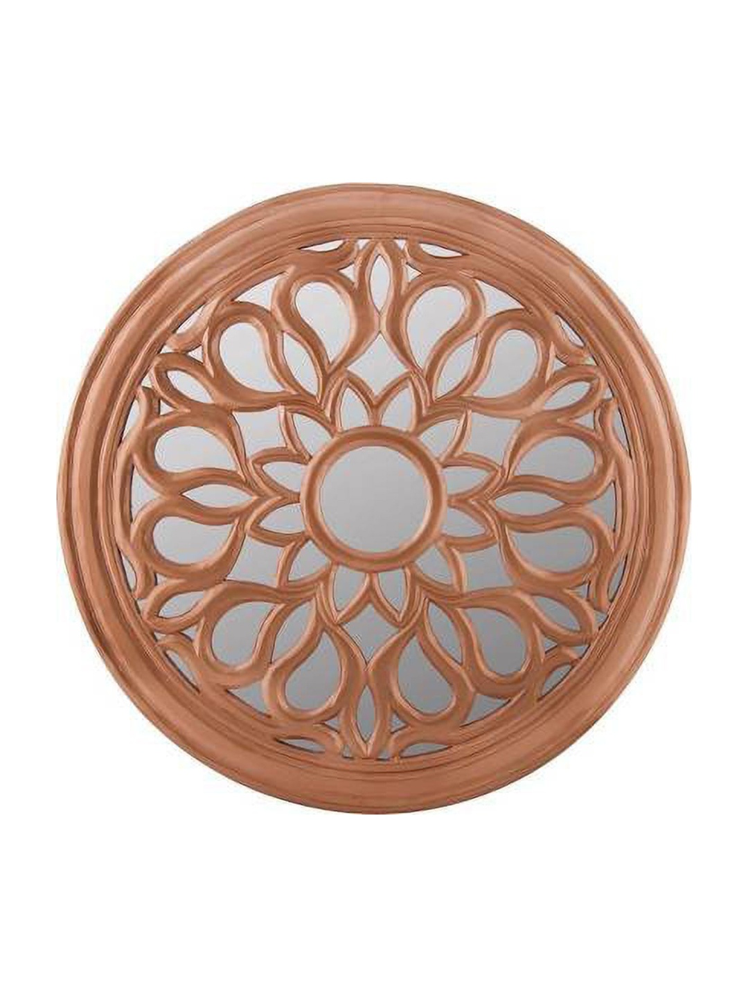 

VAS collection home Ethnic Motifs Wooden Wall Mirrors, Copper