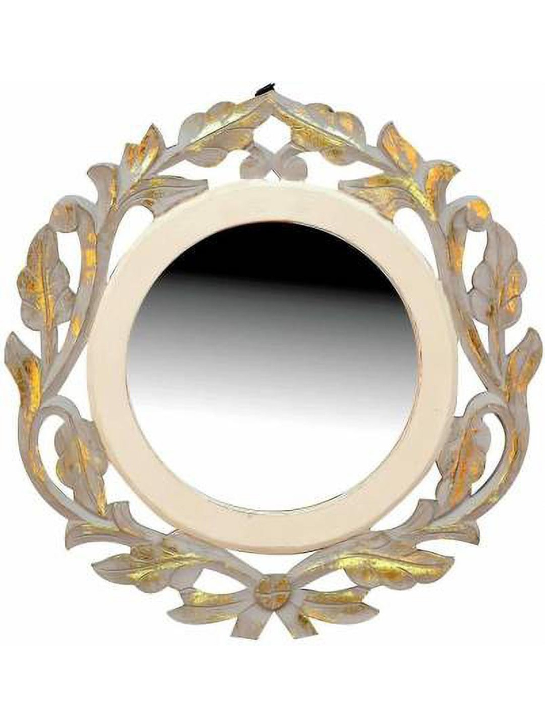 

VAS collection home Textured Round Mirror, Gold