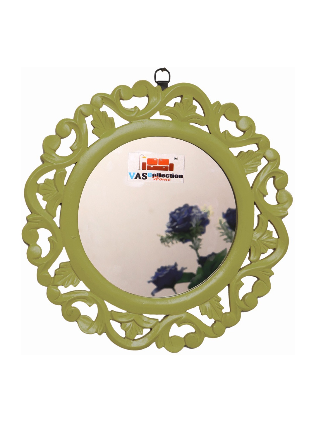 

VAS collection home Green Round Shape Wall Decor Mirror
