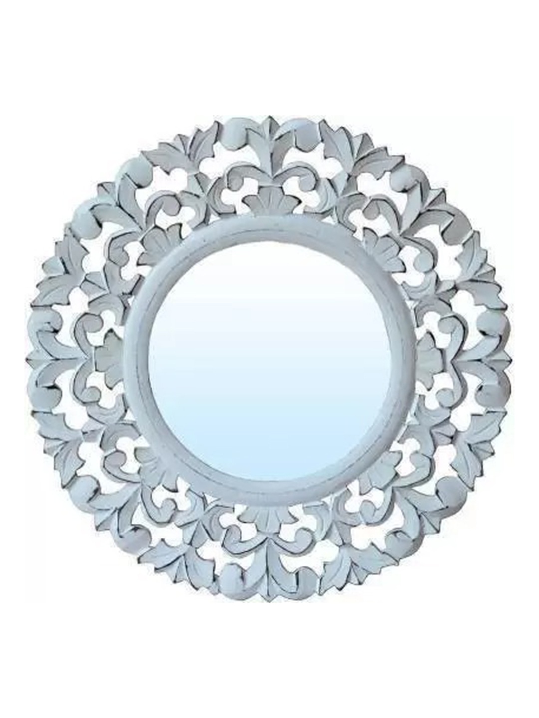 

VAS collection home White Textured Round Mirror
