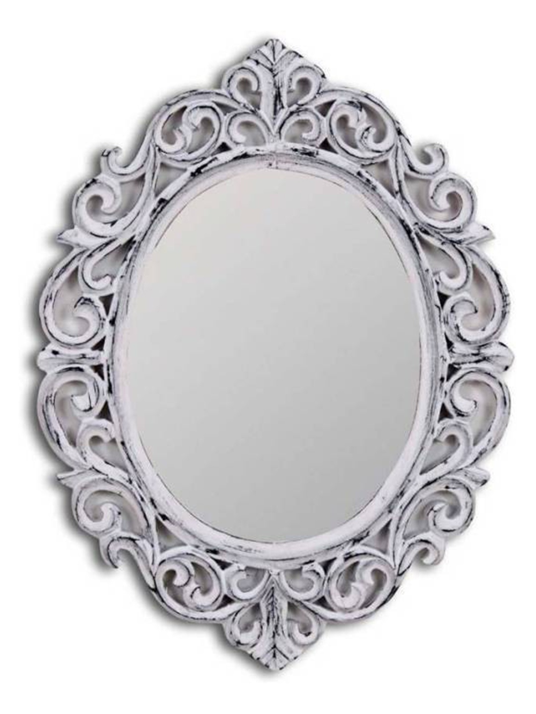 

VAS collection home White Textured Round Mirror