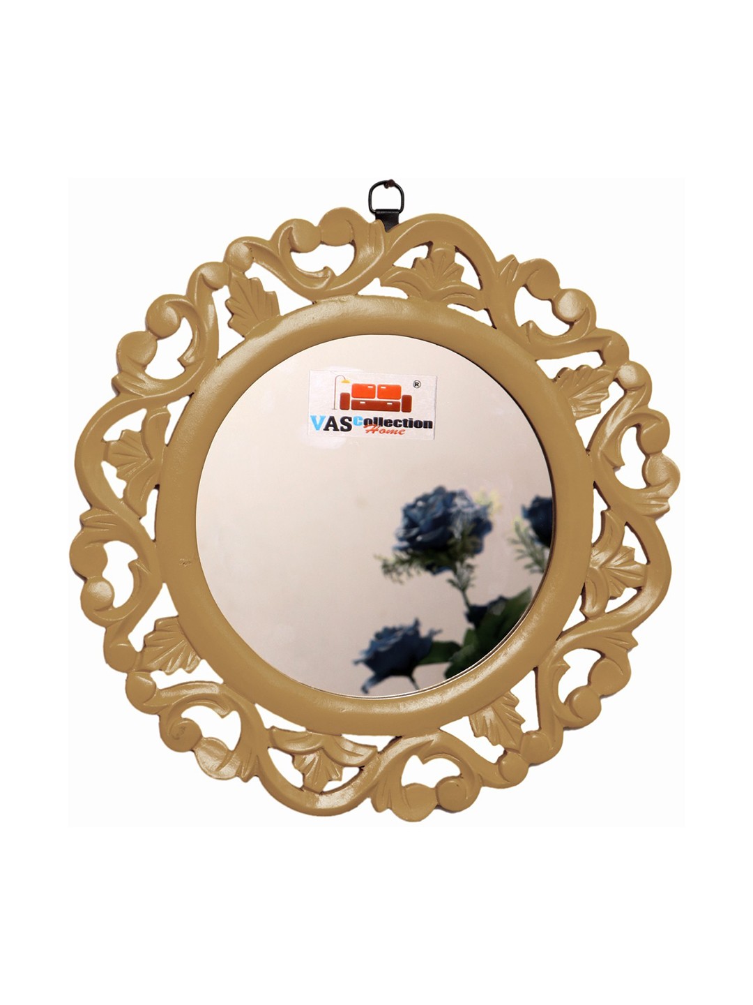 

VAS collection home Floral Patterned Wall Mirror, Beige