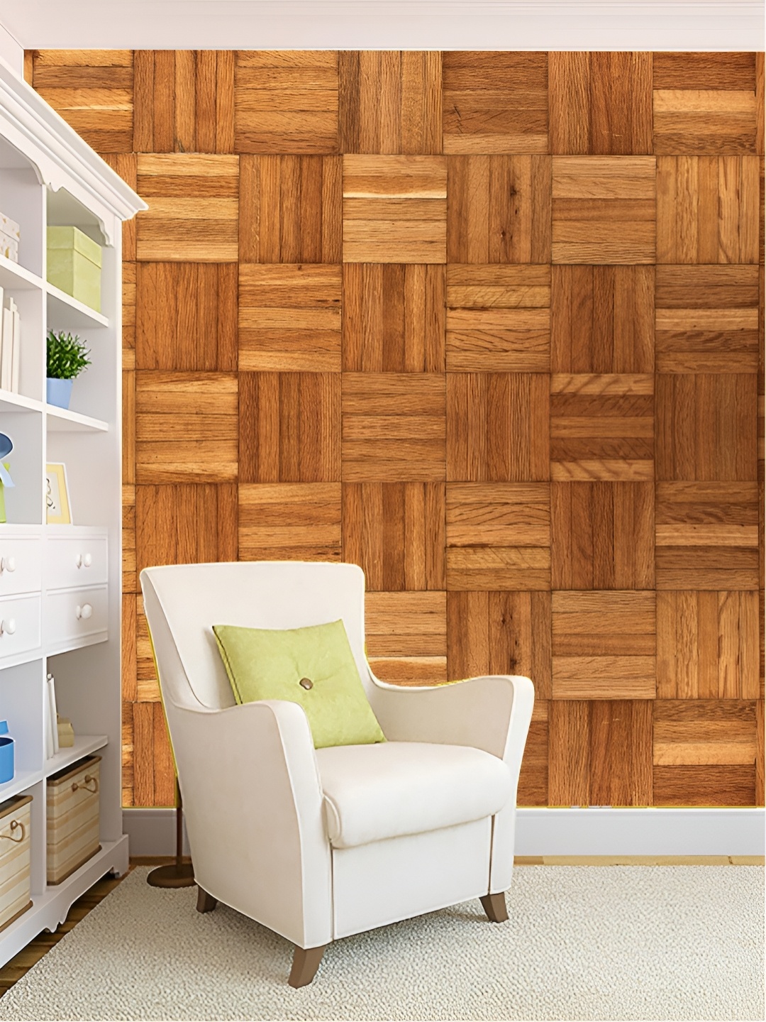 

Aura Brown & Beige Self Adhesive 3D Printed Wall Sticker