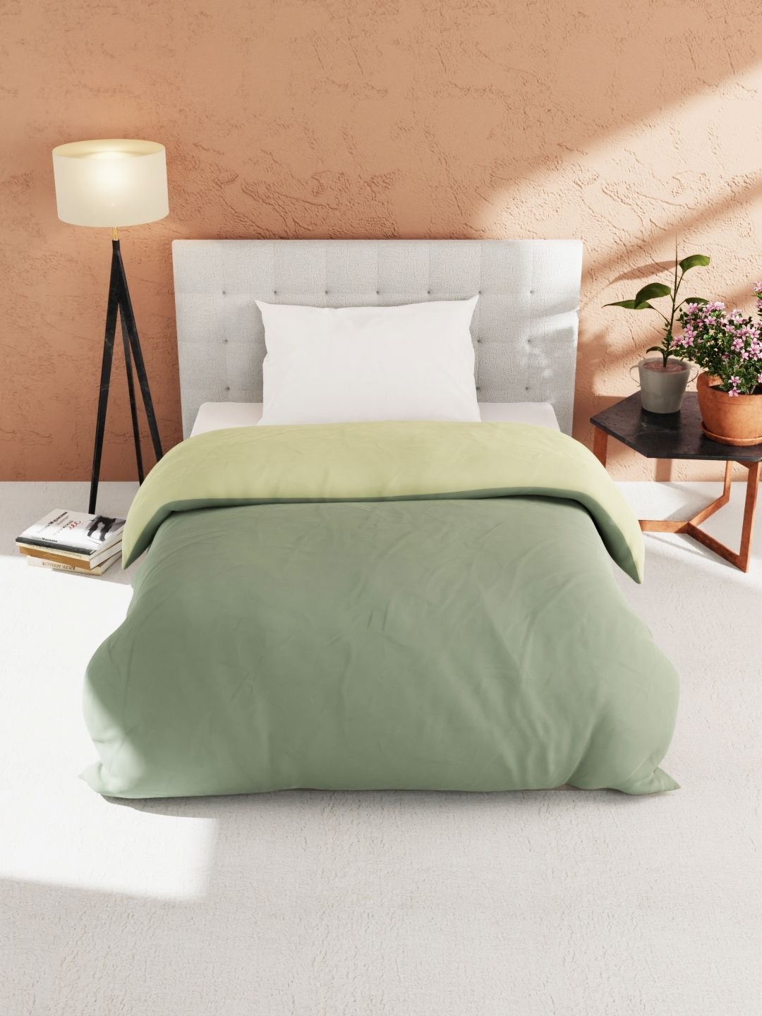 

KOPA Microfiber AC Room 150 GSM Single Bed Comforter, Olive