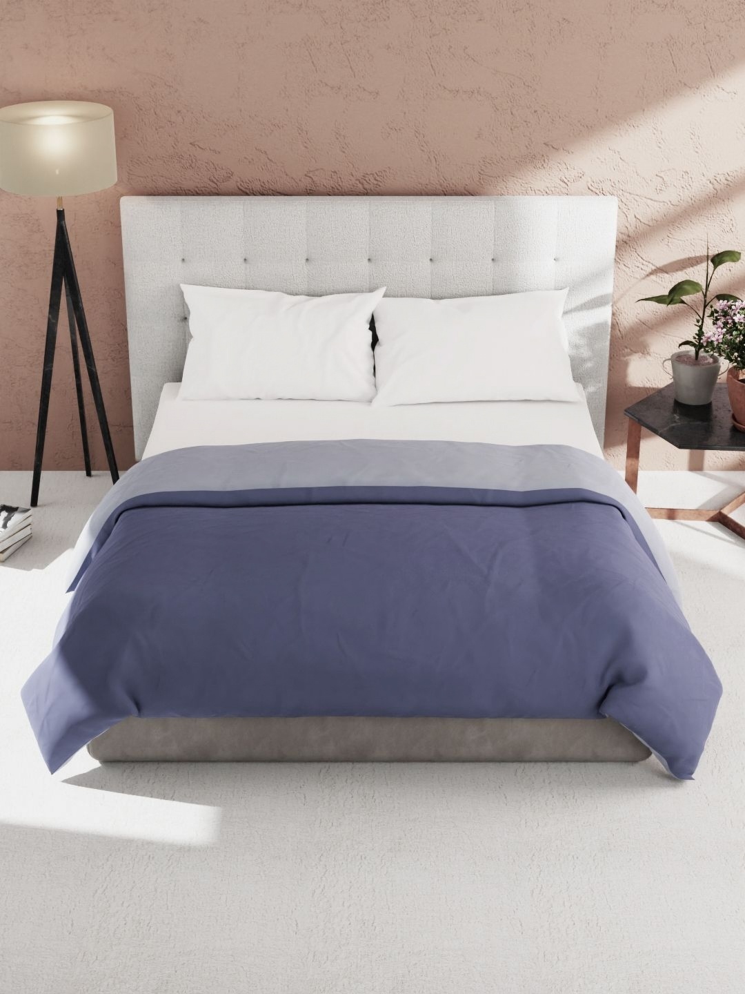 

KOPA Microfiber AC Room 150 GSM Double Bed Comforter, Blue